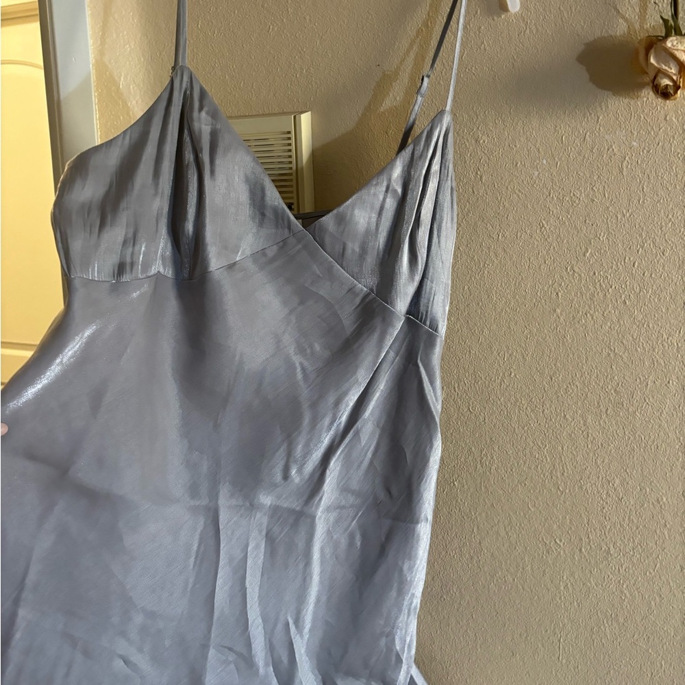 Silver mini dress